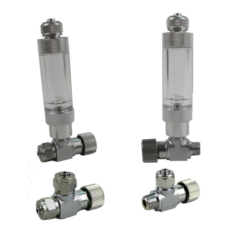 Aquarium Fish Items - อุปกรณ์ควบคุม CO2ในตู้ปลาชุดวาล์วปรับวาล์วแบบหัวเดียวอุปกรณ์ Co2ถังปลาสองหัว