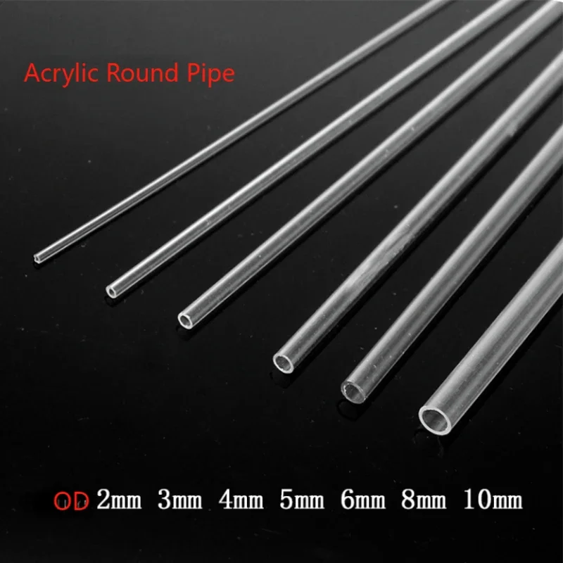 Aquarium Fish Items - อะคริลิคใสรอบท่อสําหรับถังปลา,Aquarium Plexiglass Tube,สวนชลประทาน,ความยาว 200 มม./498 มม.,OD