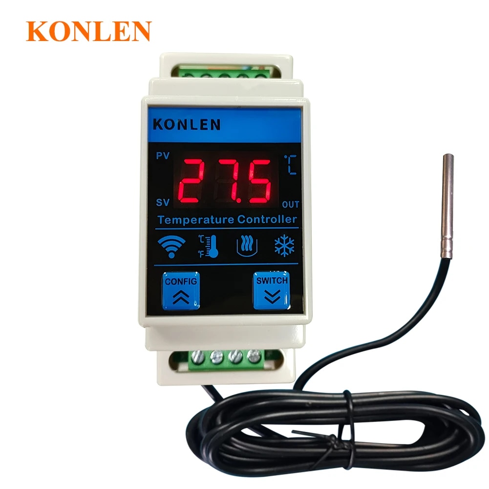 Aquarium Thermometer - Tuya ตัวควบคุมอุณหภูมิเทอร์มอมิเตอร์, ตัวควบคุมอุณหภูมิอุณหภูมิตู้เย็นตู้แช่แข็ง