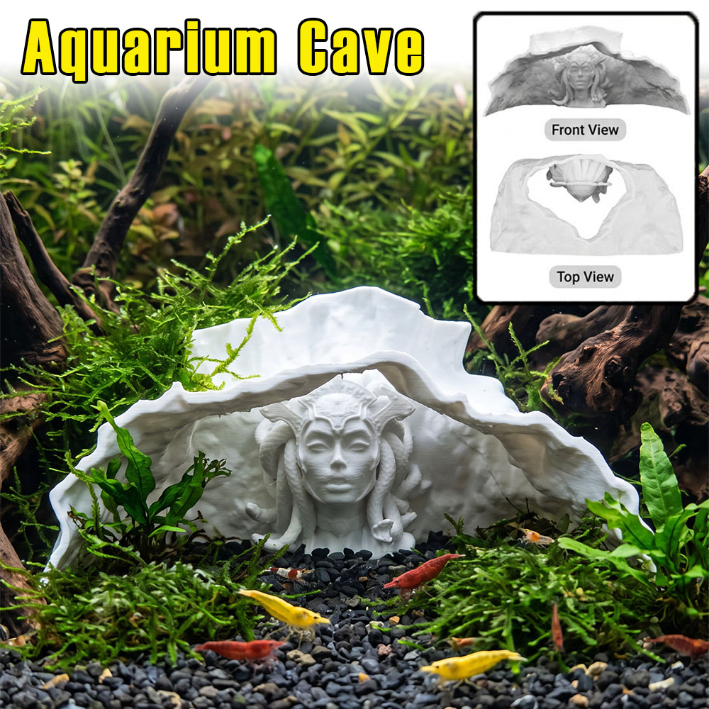 Aquarium Fish Cave - ถ้ำตกแต่งตู้ปลา พิมพ์ 3 มิติด้วย PLA ถ้ำปลาสร้างสรรค์