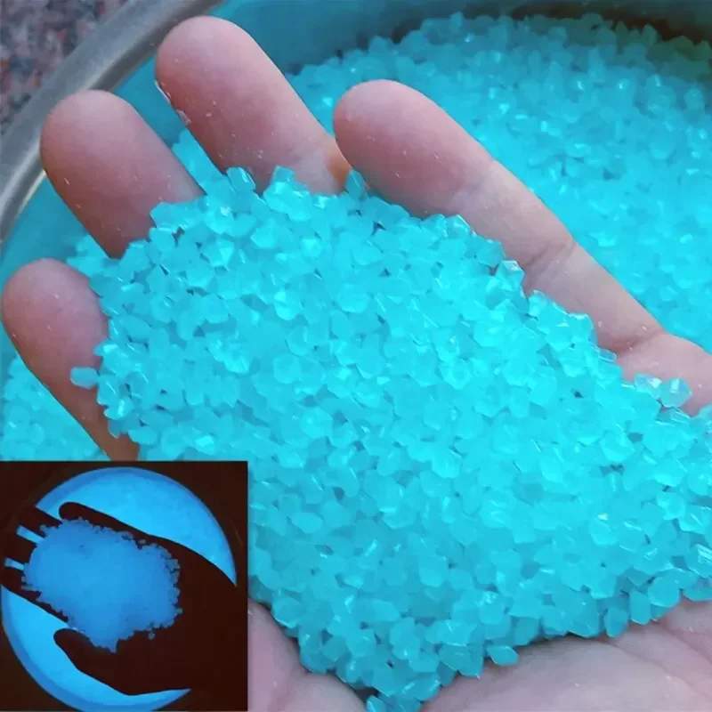 Aquarium Fish Saltwater - 1000 ชิ้น 3-5 มิลลิเมตรทรายเรืองแสงใน Dark Pebbles