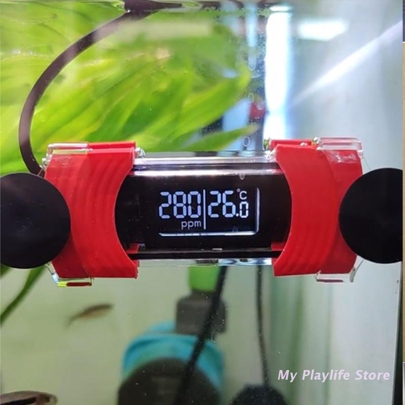 Aquarium Thermometer - เครื่องวัดอุณหภูมิ Aquarium Digital Submersible ถังปลาเครื่องวัดอุณหภูมิดูดถ้วยอ่านง่ายกันน้ำน้ำจืด