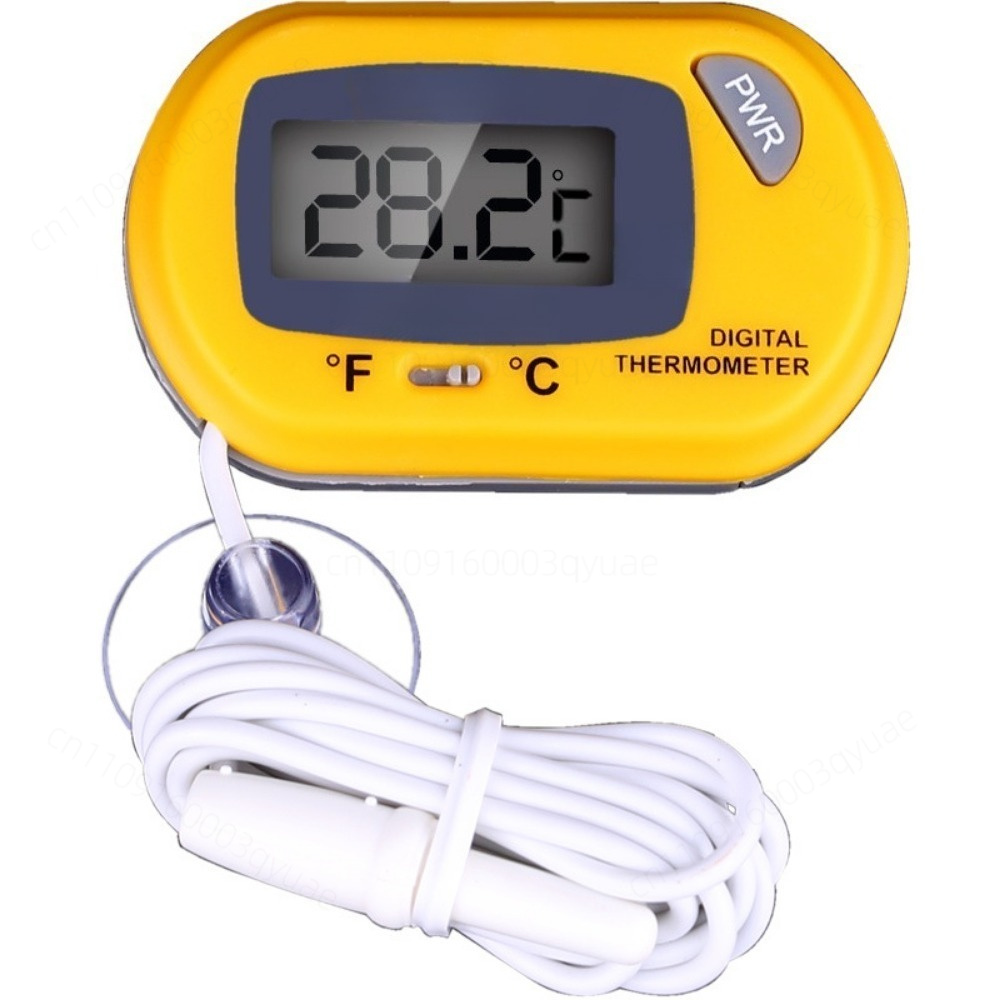 Aquarium Thermometer - เครื่องวัดอุณหภูมิอิเล็กทรอนิกส์แบบดิจิตอล LCD สำหรับตู้ปลาสำหรับปลาเขตร้อน