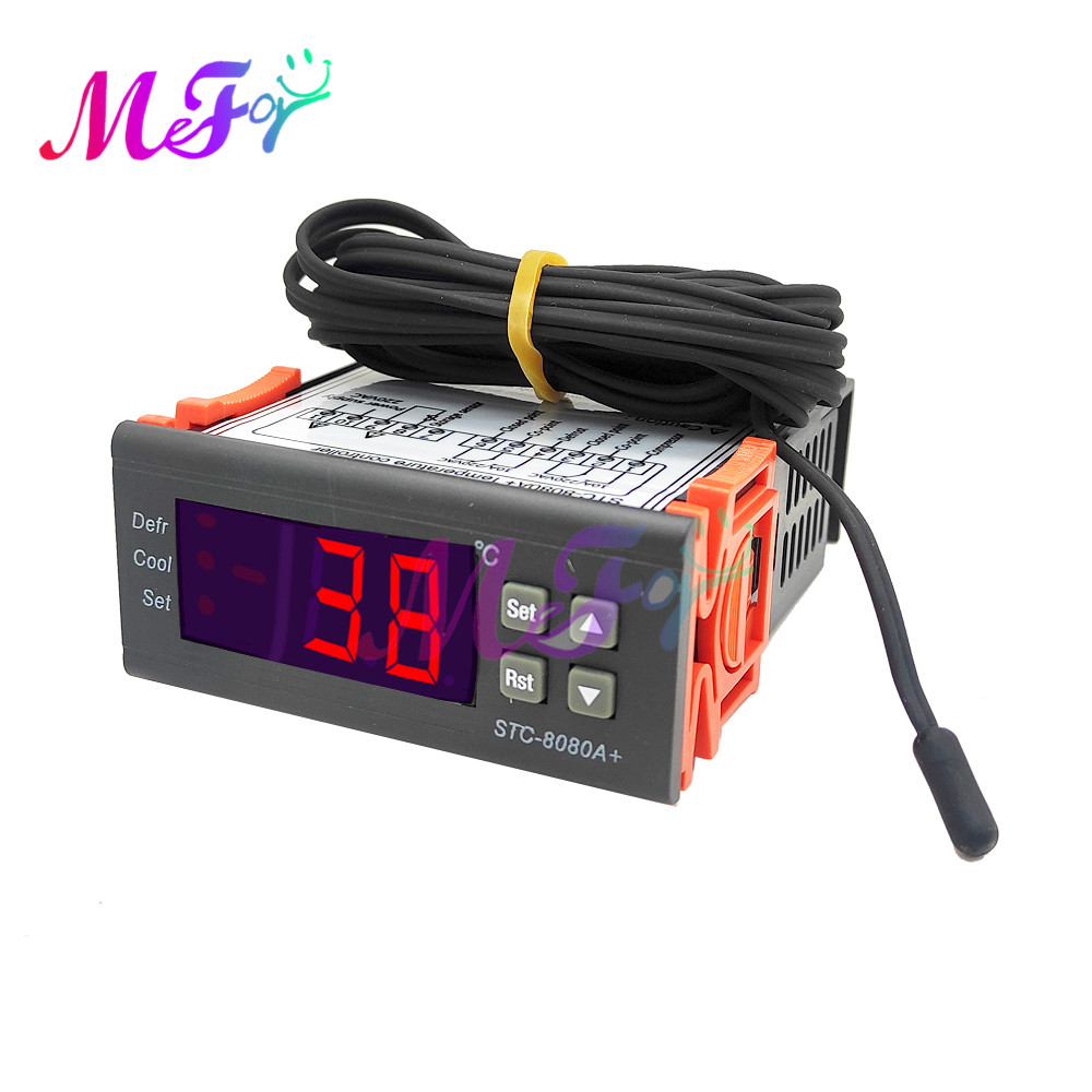 Aquarium Thermometer - Digital Temperature Controller STC-8080A + Thermoregulator