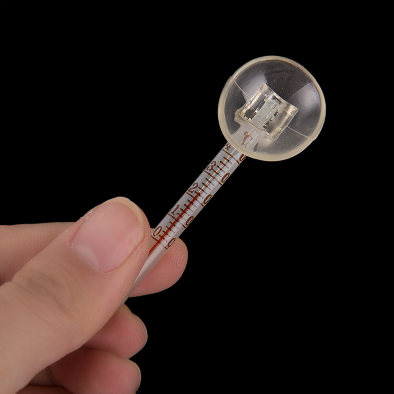 Aquarium Thermometer - เทอร์โมมิเตอร์วัดอุณหภูมิน้ำในตู้ปลาแบบแก้วพร้อมจุกดูด