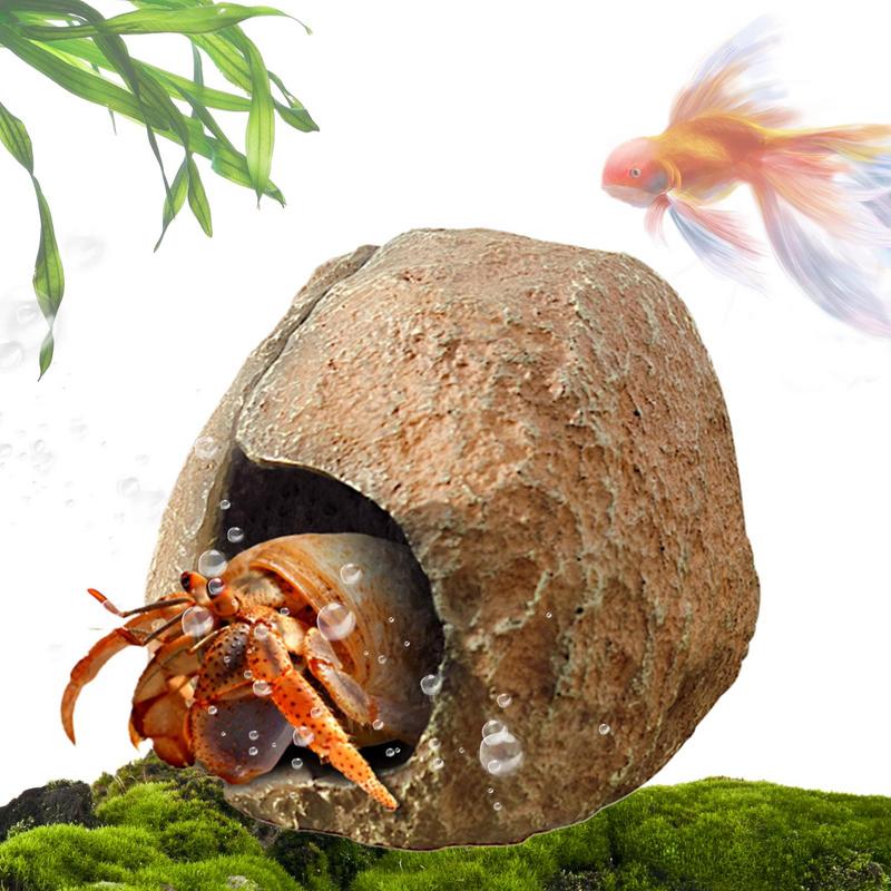 Aquarium Fish Cave - พิพิธภัณฑ์สัตว์น้ําถ้ําถังปลา Shelter House แม่เหล็กที่ถอดออกได้ถังปลาตกแต่งกุ้ง Residence แม่เหล็กถ้ําสัตว์เลื้อยคลาน