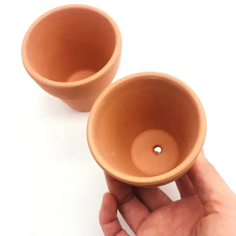 Aquarium Fish Pot - โคลนสีแดงตกแต่งตู้ปลาสําหรับหญ้าน้ําปลาถังมินิหม้อ Polka กระถางปลูกถ้วยเซรามิคกระถางดอกไม้ใหม่