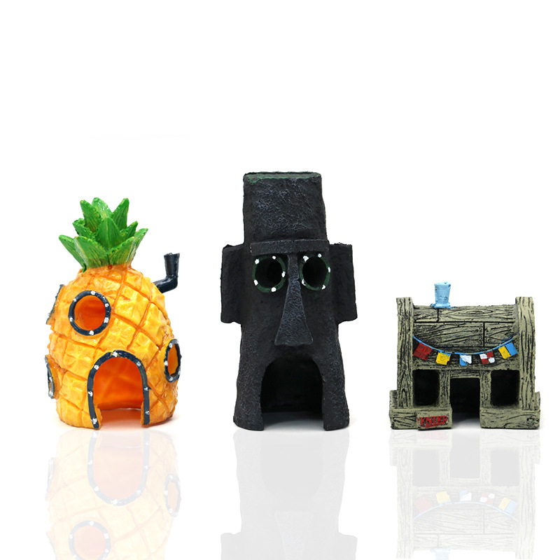 Fish Tank Aquarium ตกแต่งปลากา - Aquarium Fish Cave บทวิจารณ์และราคา