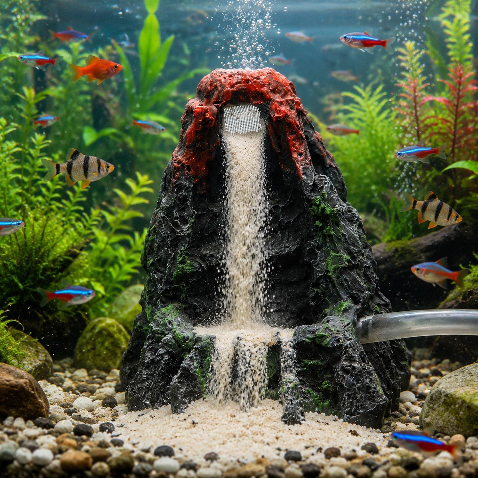 ของตกแต่งตู้ปลา ภูเขาไฟจำลอง ข - Aquarium Fish Unique บทวิจารณ์และราคา