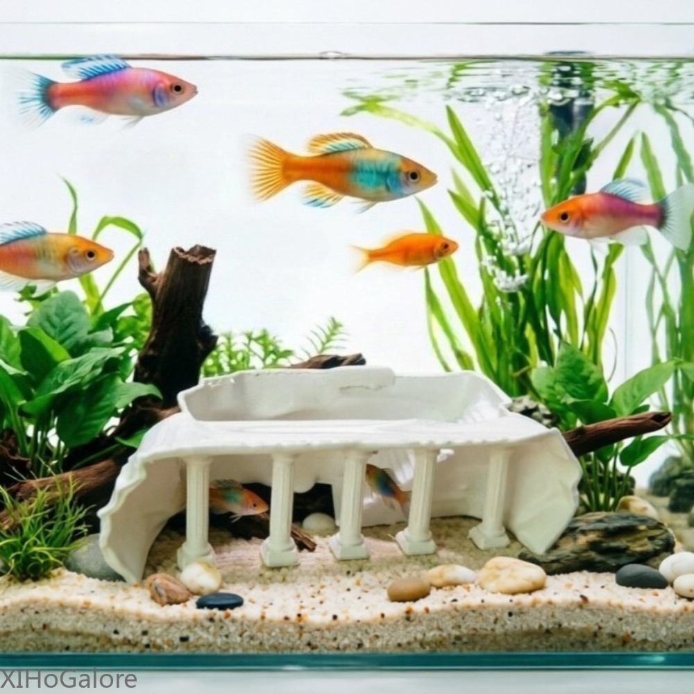 ที่ซ่อนปลา ตกแต่งตู้ปลา คอลัมน - Aquarium Fish Unique บทวิจารณ์และราคา