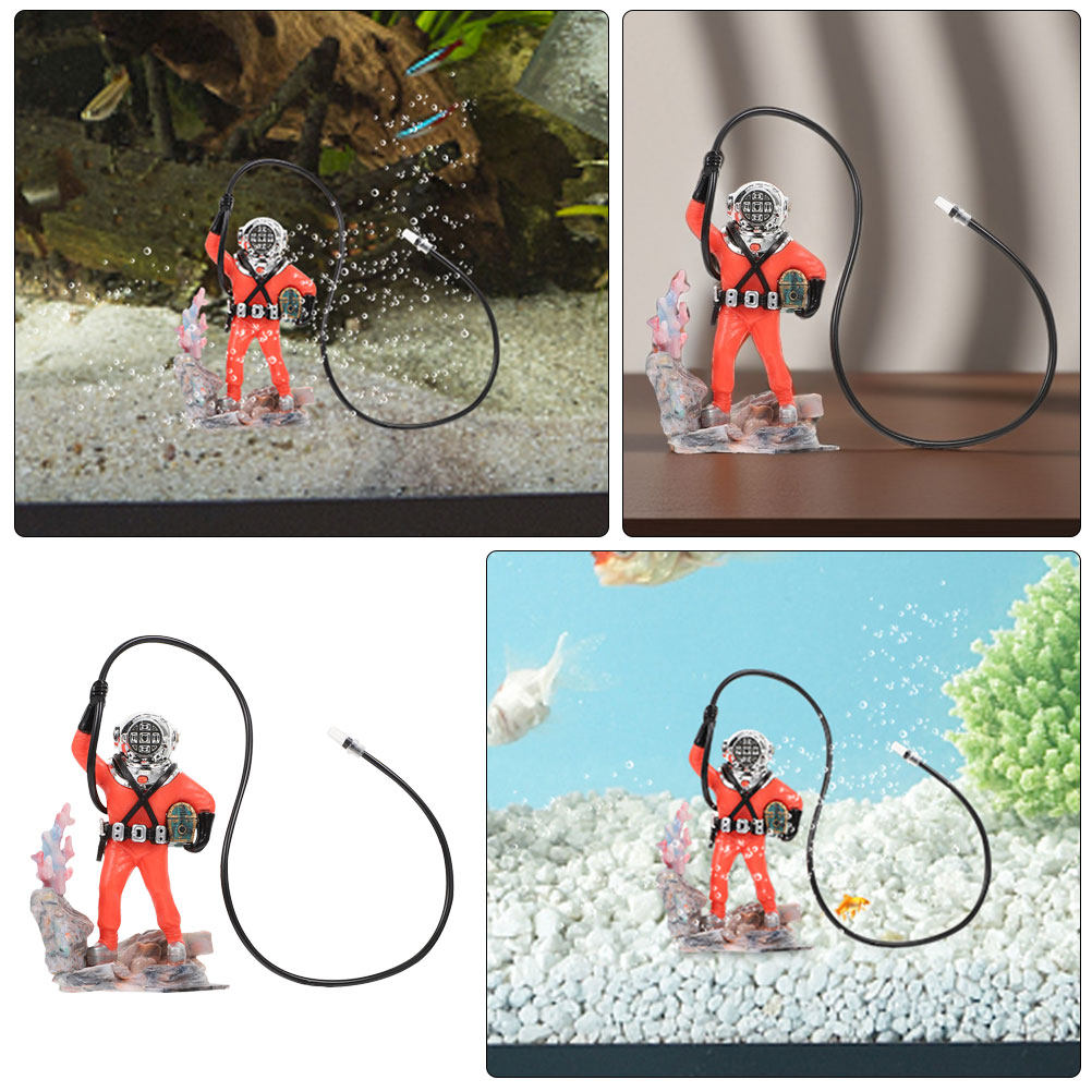 ของตกแต่งตู้ปลาแบบนักดำน้ำตัวน - Aquarium Fish Unique บทวิจารณ์และราคา
