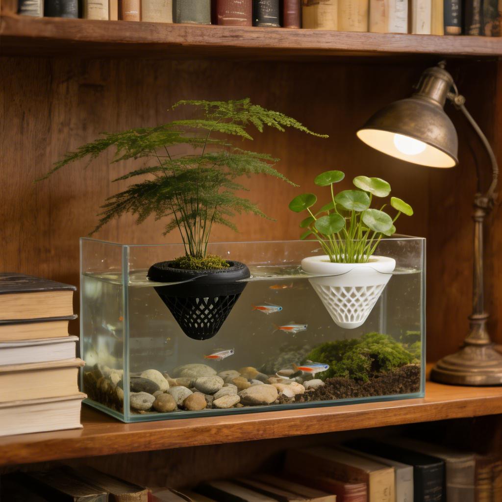 ที่วางต้นไม้ในตู้ปลาแบบลอยน้ำ  - Aquarium Fish Pot บทวิจารณ์และราคา