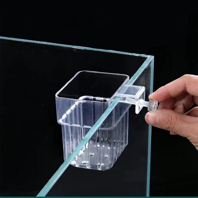 กระถางแขวนใสสำหรับปลูกพืชน้ำใน - Aquarium Fish Pot บทวิจารณ์และราคา