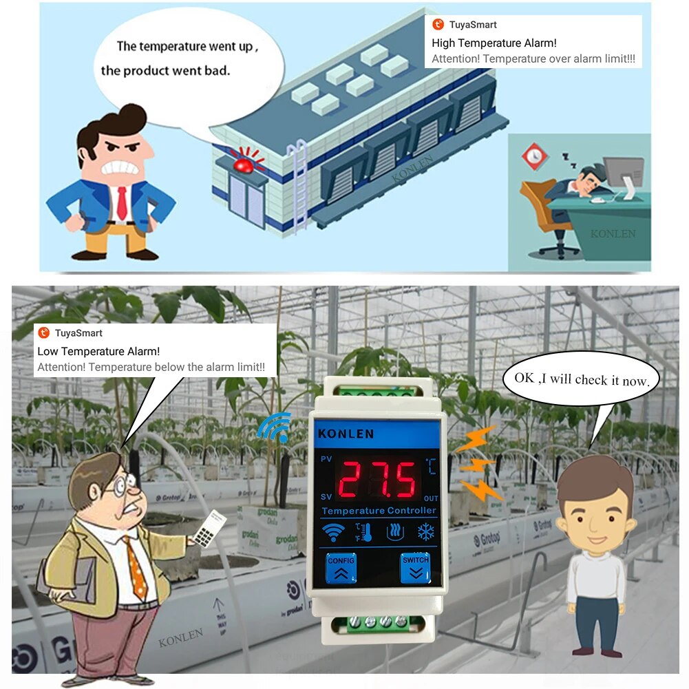 Tuya ตัวควบคุมอุณหภูมิเทอร์มอม - Aquarium Thermometer บทวิจารณ์และราคา
