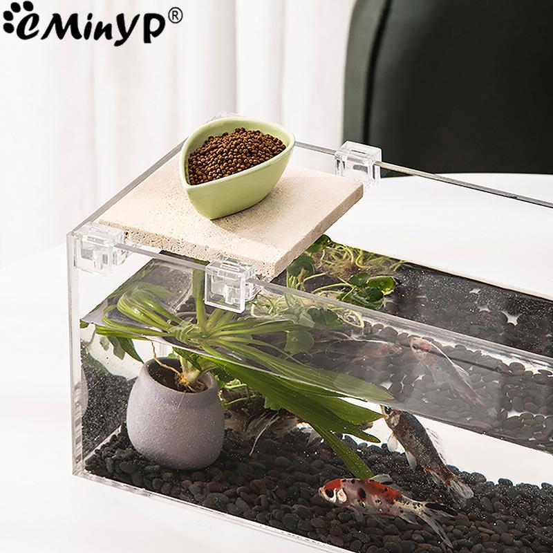 4 ชิ้นถังปลาคลิปอะคริลิคสําหรั - Aquarium Fish Items บทวิจารณ์และราคา