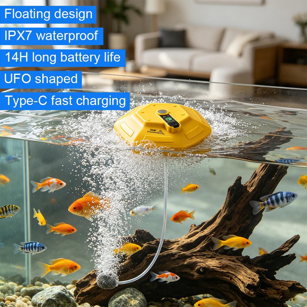 ปั๊มออกซิเจนแบบพกพาสำหรับตู้ปล - Aquarium Fish Fishing บทวิจารณ์และราคา