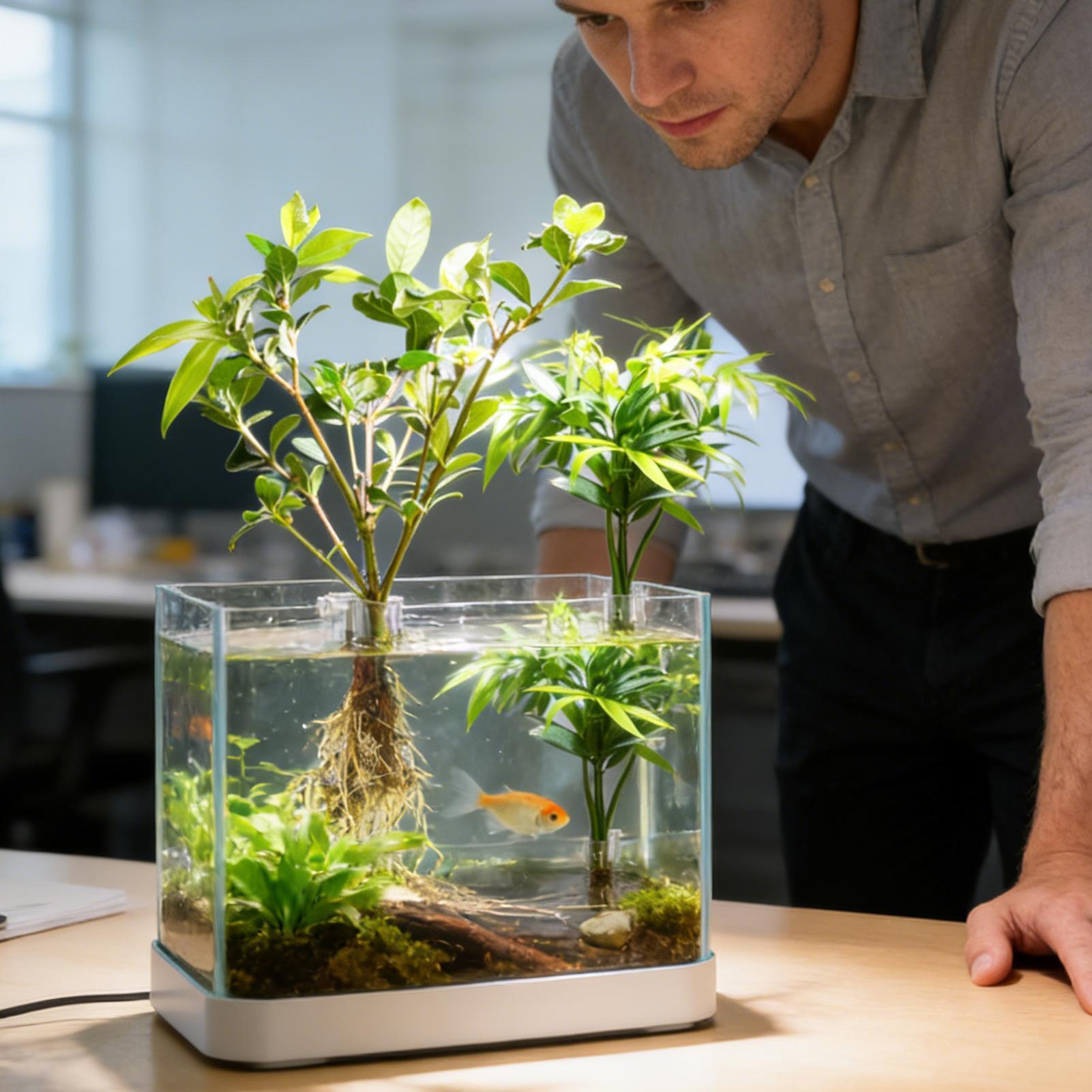 กระถางปลูกต้นไม้ในตู้ปลาขนาดเล - Aquarium Fish Pot บทวิจารณ์และราคา