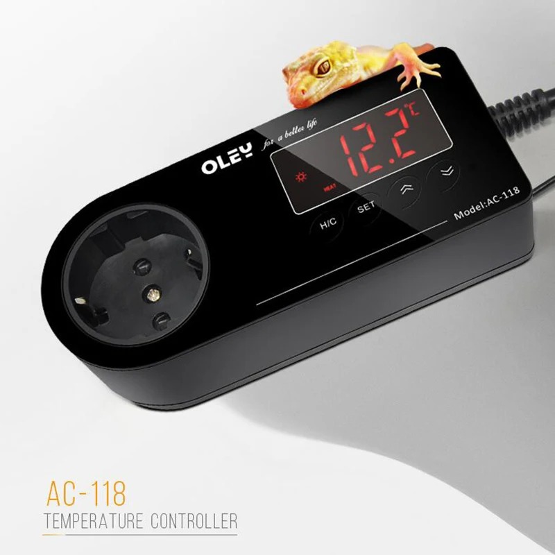 EU Plug เทอร์โมคอนโทรลเลอร์อุณ - Aquarium Thermometer บทวิจารณ์และราคา